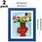 Americanflat 10x12.5 Kids Art Frame - Set of 2 - 8.5x11 with Mat or 10x12.5 without Mat - Kids Artwork Frame - Magnetic Frame Closure - Shatter Resistant Glass - Hanging Hardware